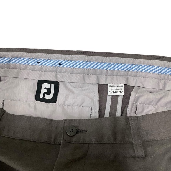 Footjoy Pants Sz 34W 32L Grey Golf - Picture 3 of 10